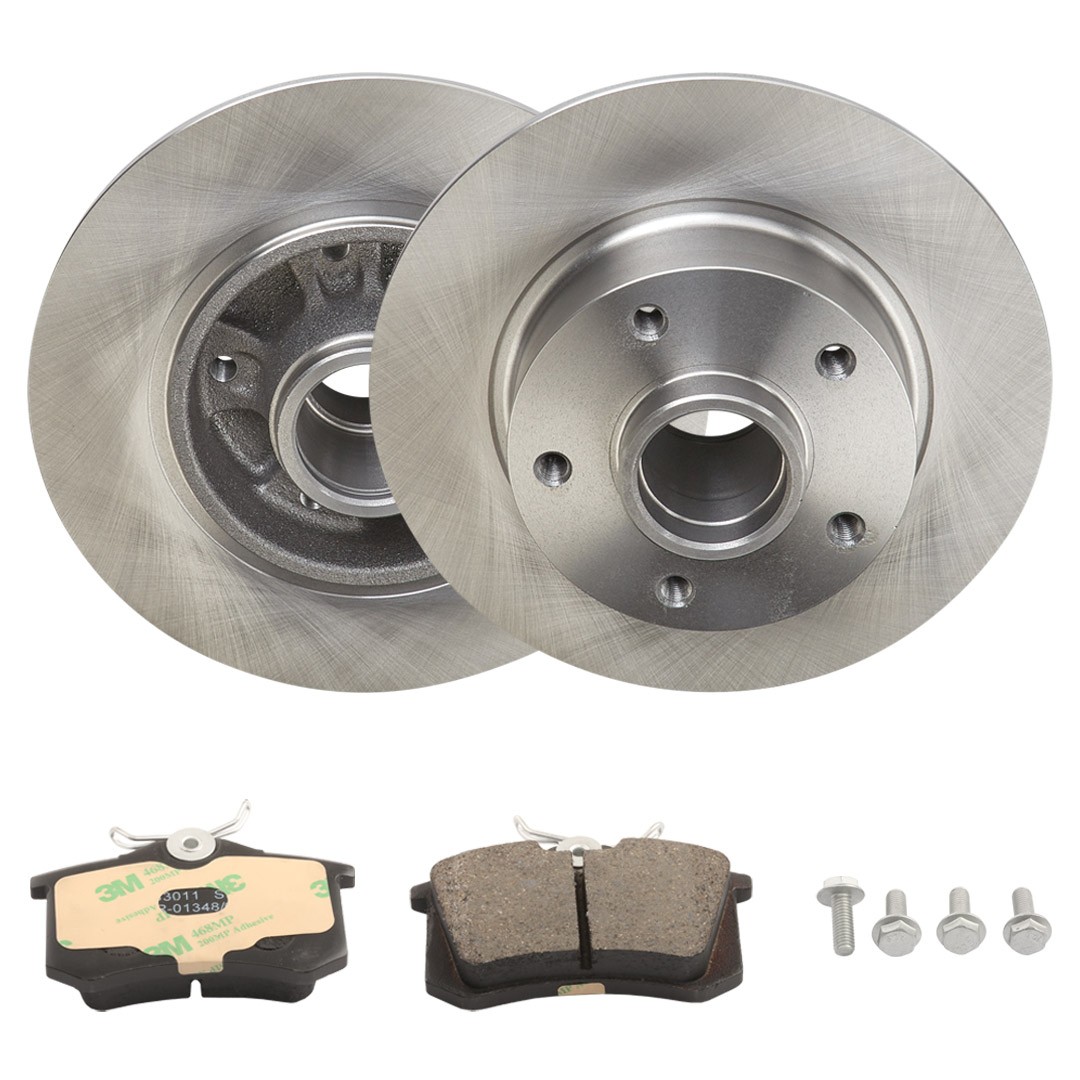 RIDEX 3405B2150: Bremžu komplekts, Disku bremzes Aizmugurējais tilts, Ø: 260mm, pilnīgi