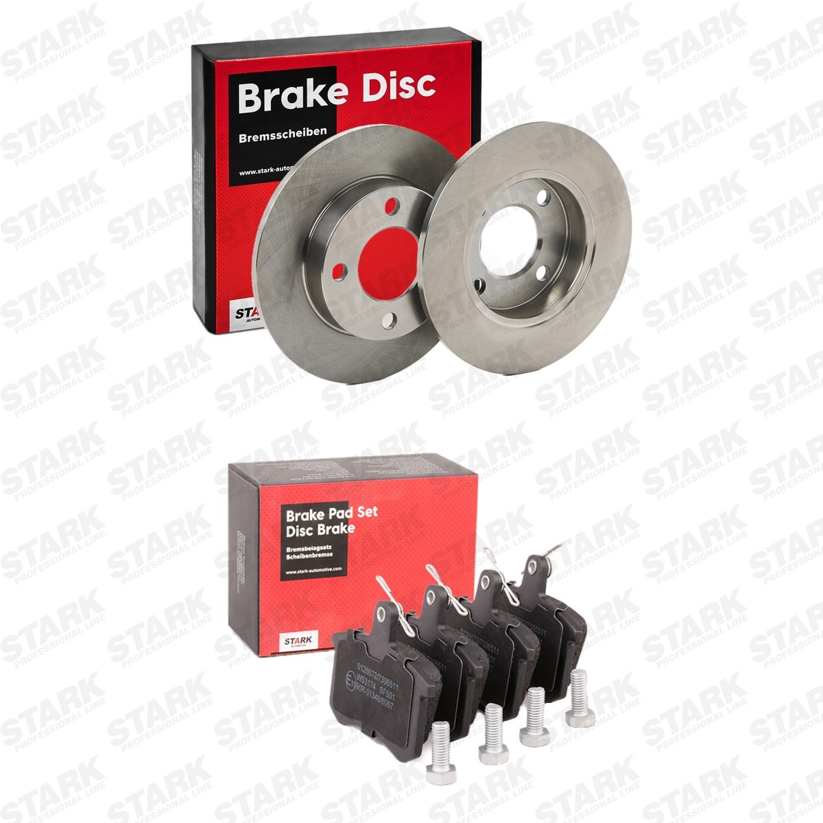 STARK SKBK-10992167: Bromssats, skivbroms Bakaxel, Ø: 245mm, full