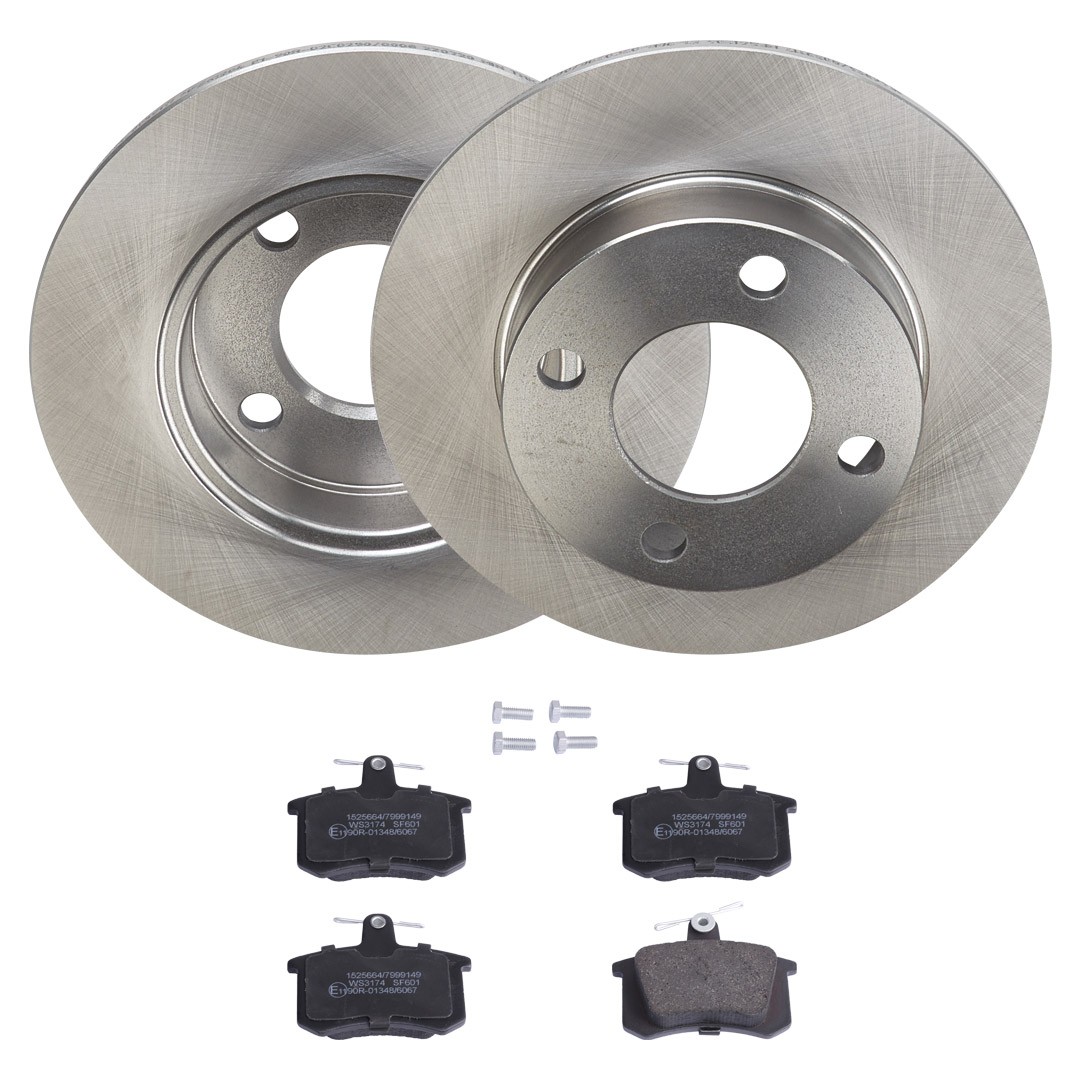 RIDEX 3405B2164: Bromssats, skivbroms Bakaxel, Ø: 245mm, full