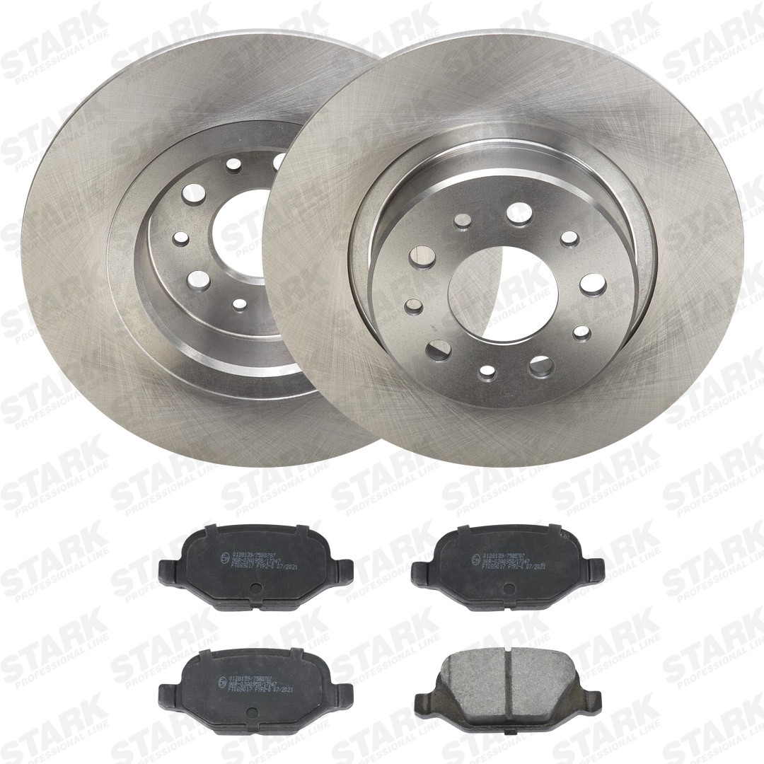 STARK SKBK-10992170: Bremsscheiben und -beläge Hinterachse, Ø: 276mm, voll