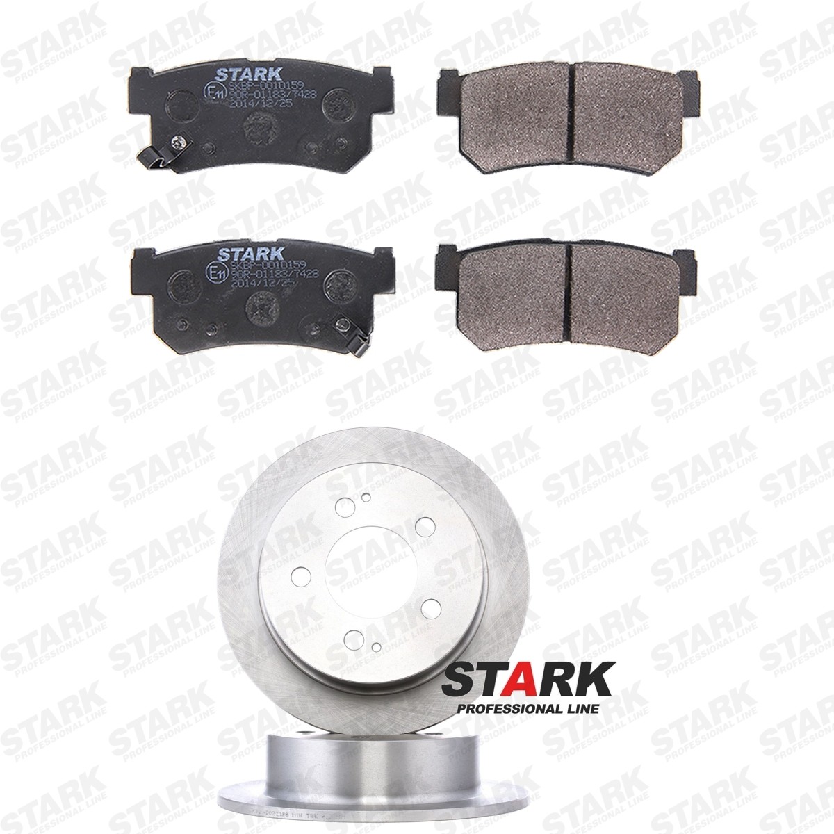 STARK SKBK-10992191: Bromssats, skivbroms Bakaxel, Ø: 299mm, full