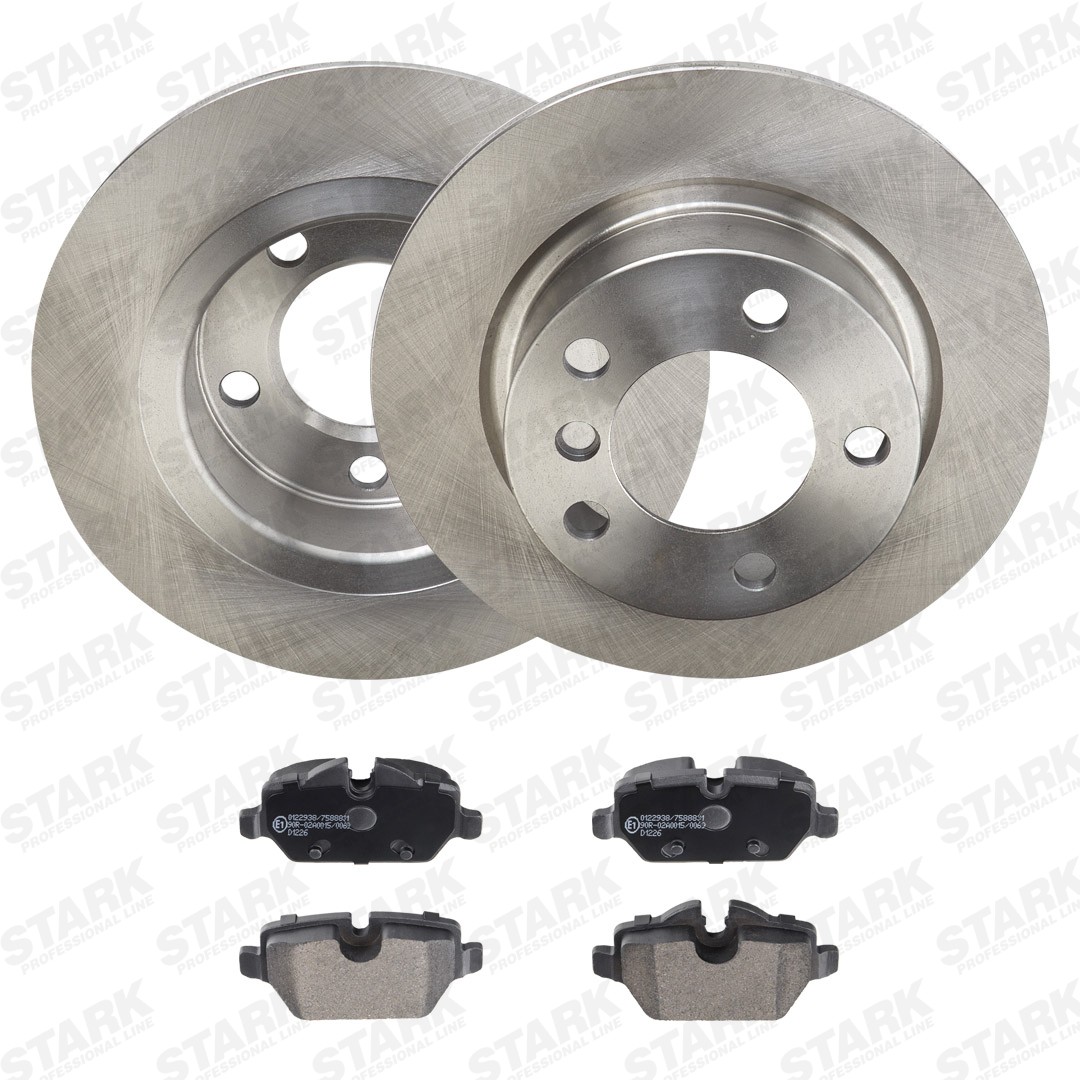 STARK SKBK-10992201: Bremseskiver og klodser bagaksel, Ø: 280,0mm, fuldstændigt
