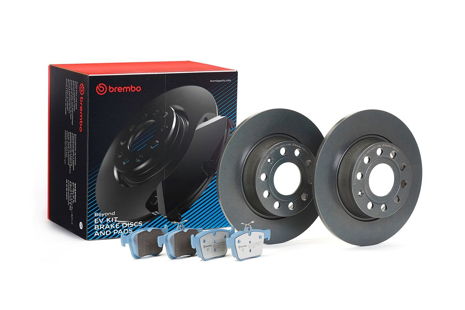 BREMBO KT 08 025: Bromssats, skivbroms BEYOND LINE - EV Ø: 272mm, full, Anti-skrik-plåt, med skruvar