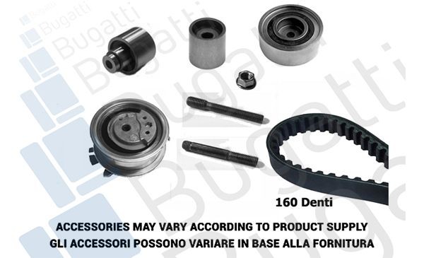 BUGATTI BKCD0329: Zahnriemensatz Zähnezahl 1: 160