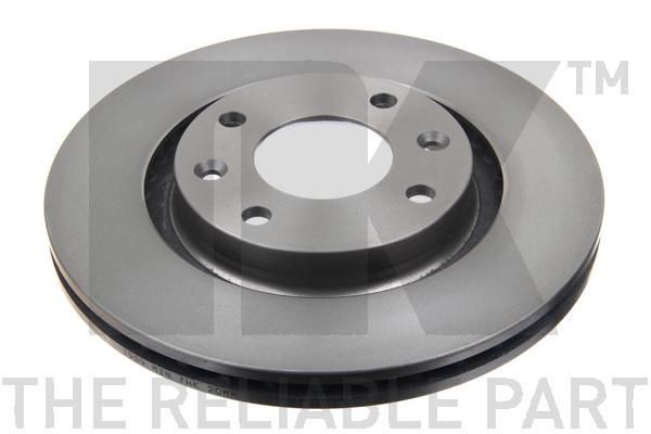 NK 201929 Bremsscheibe Ø: 266mm, Belüftet, Ø: 266mm, geölt