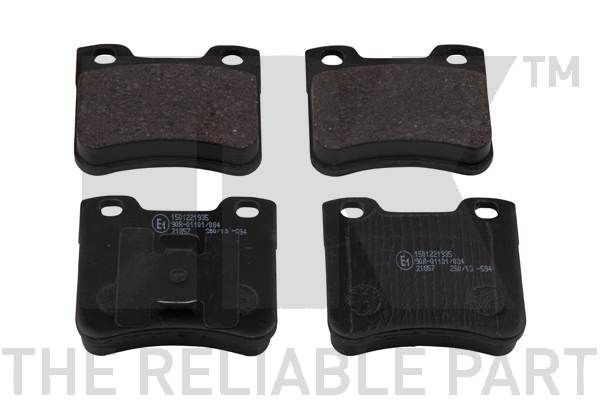 NK 221935: Remblokken Zonder toebehoren, Met anti-kreukplaat