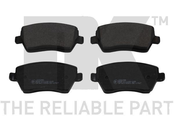 NK 222258: Klocki hamulcowe bez dodatków, z podkładką wytłumiającą