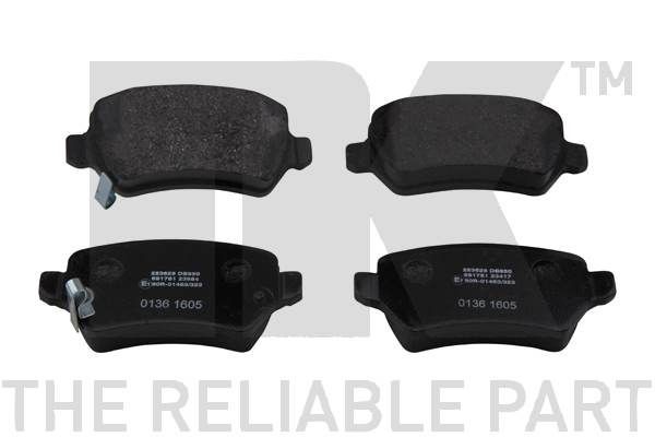 NK 223625 Bremsbeläge ohne Zubehör