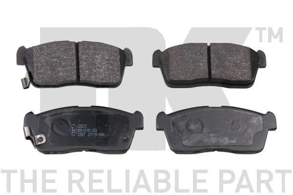 NK 225213: Remblokken Zonder toebehoren, Met anti-kreukplaat