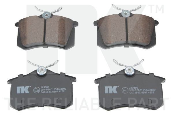 NK 229986: Piduriklotsid ilma lisavarustuseta, koos kokkusurumisvastase plekiga