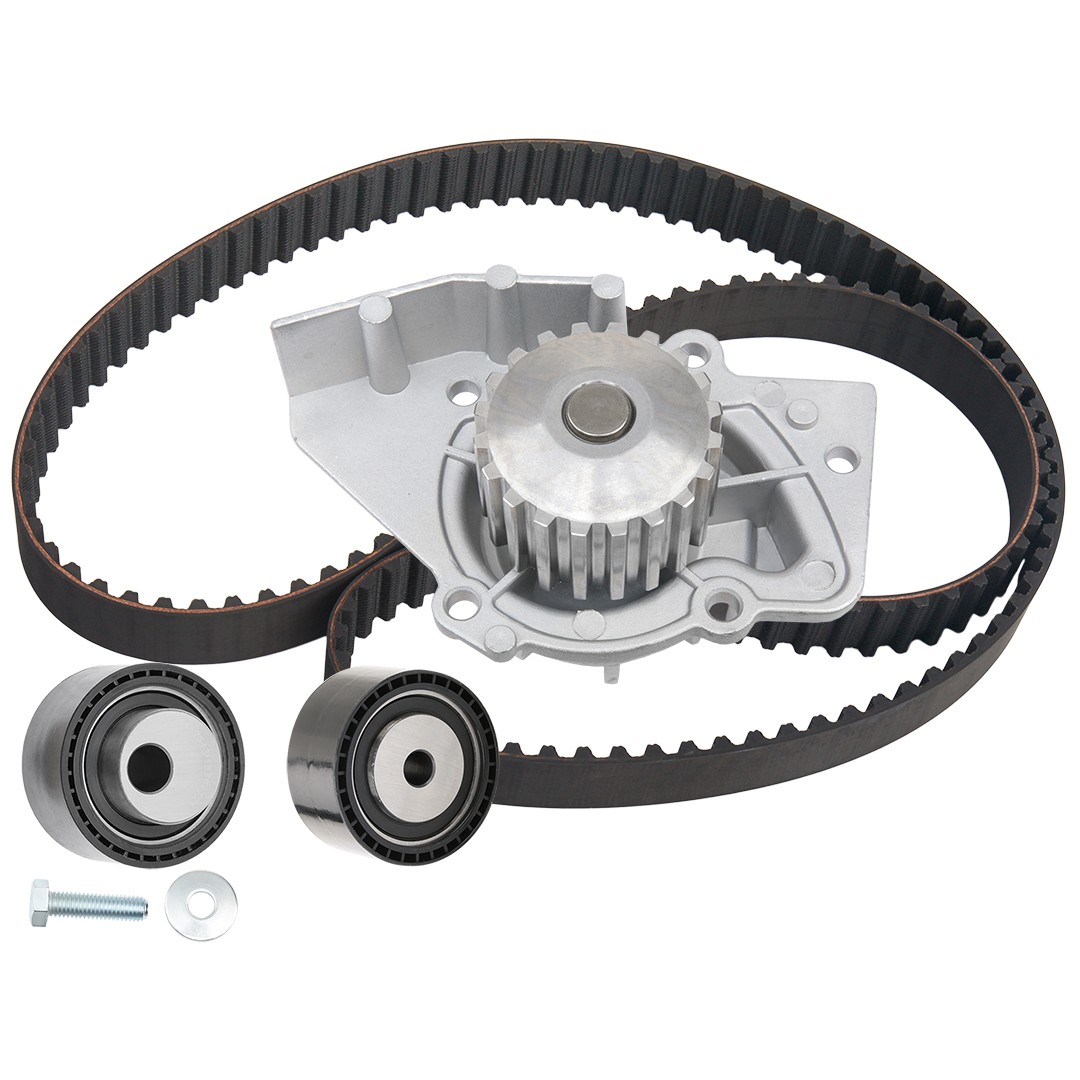 RIDEX 3096W0536: Vezérműszíj készlet vízpumpával Fogszám: 144, csavarkészlet nélkül