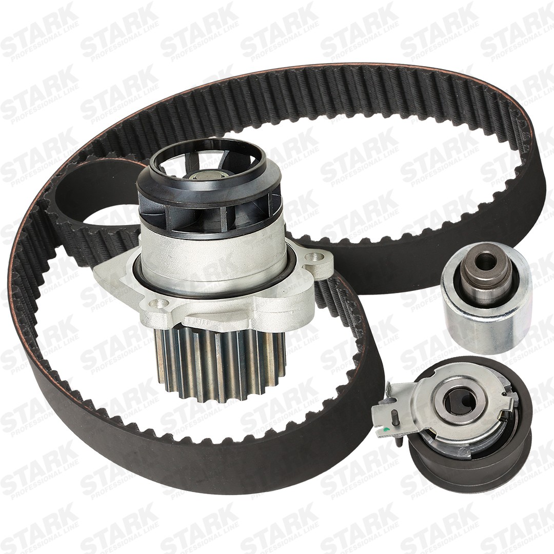 STARK SKWPT-0750589: Vezérműszíj készlet vízpumpával Fogszám: 120, Szélesség: 30mm, Vízszivattyúval, csavarkészlet nélkül