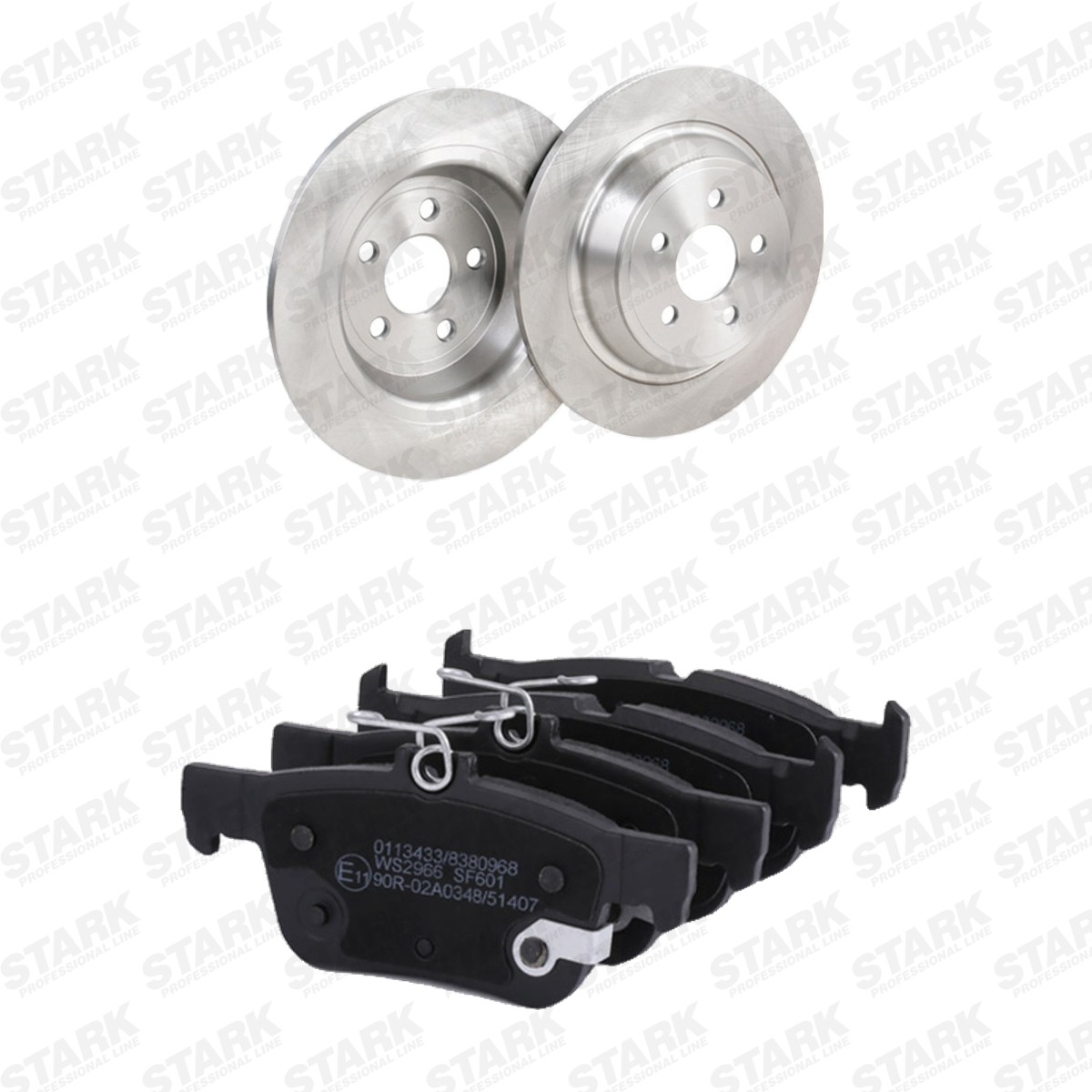 STARK SKBK-10992218: Bremseskiver og klodser bagaksel, Ø: 316mm, fuldstændigt