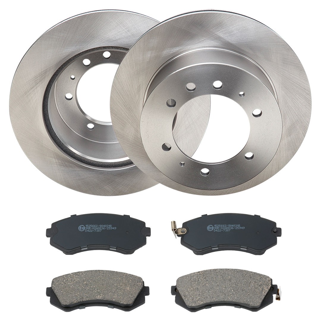 RIDEX 3405B2286: Bremseskiver og klodser foraksel, Ø: 316,0mm, indvendigt ventileret