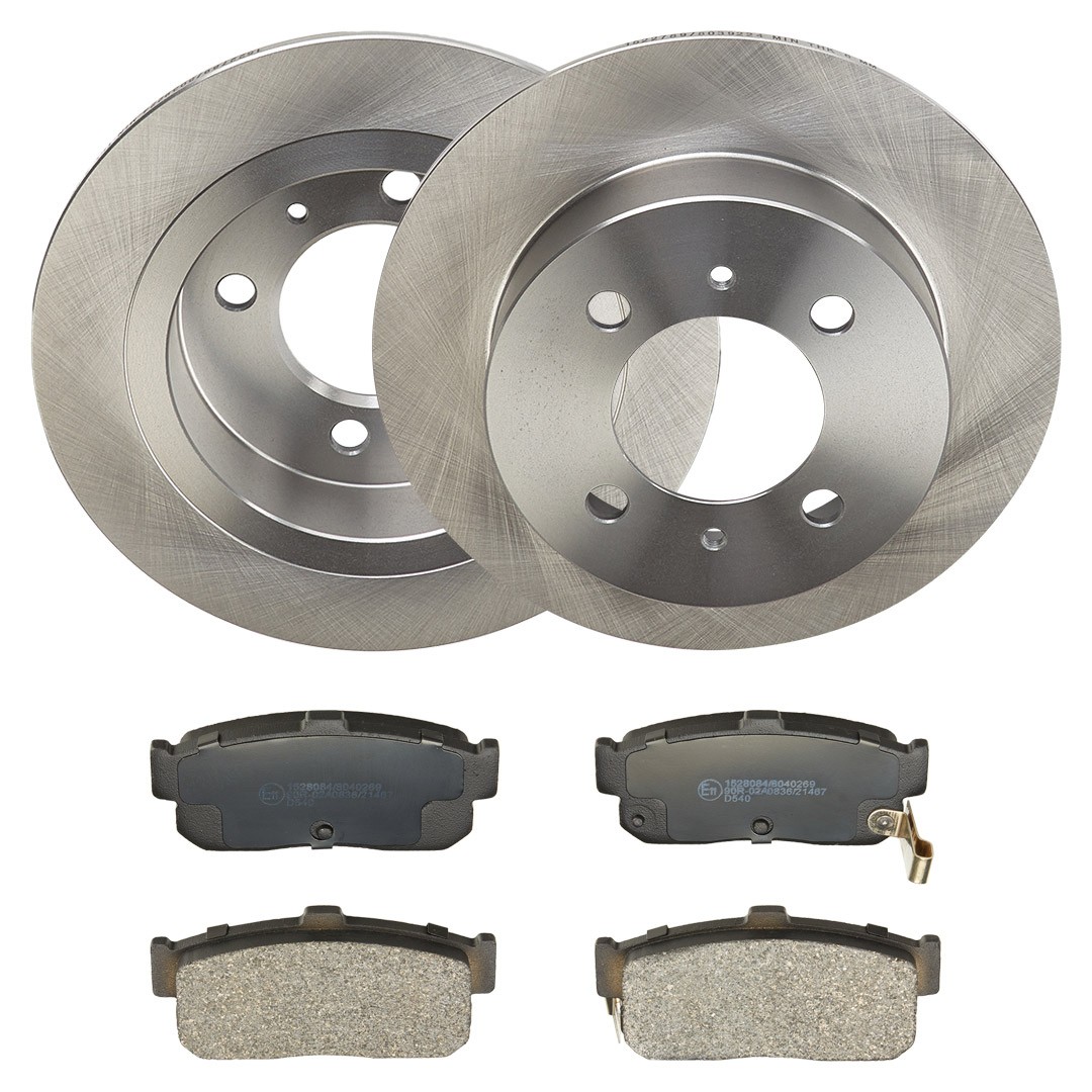 RIDEX 3405B2287: Bremseskiver og klodser bagaksel, Ø: 234mm, fuldstændigt