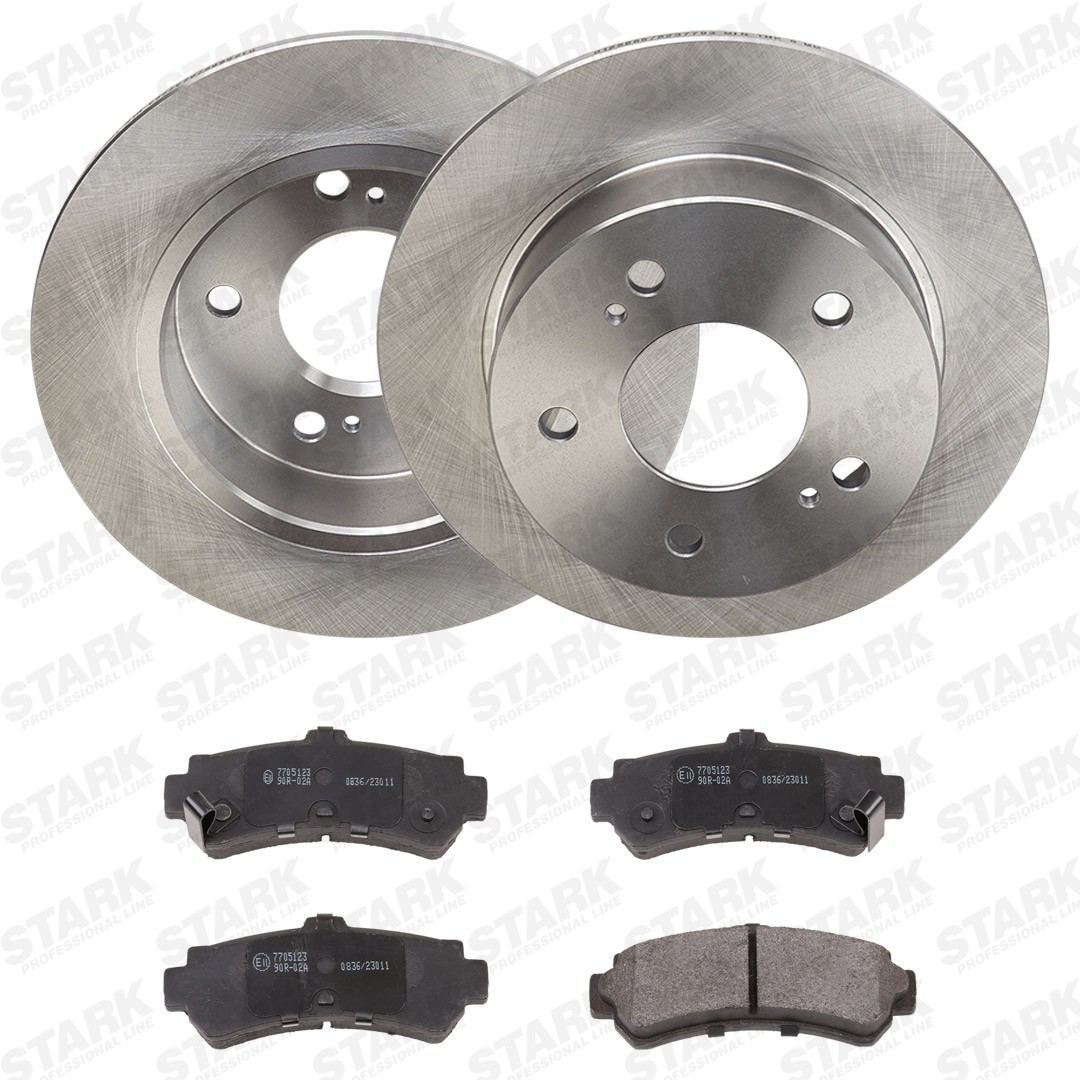STARK SKBK-10992329: Bremseskiver og klodser bagaksel, Ø: 259mm, fuldstændigt