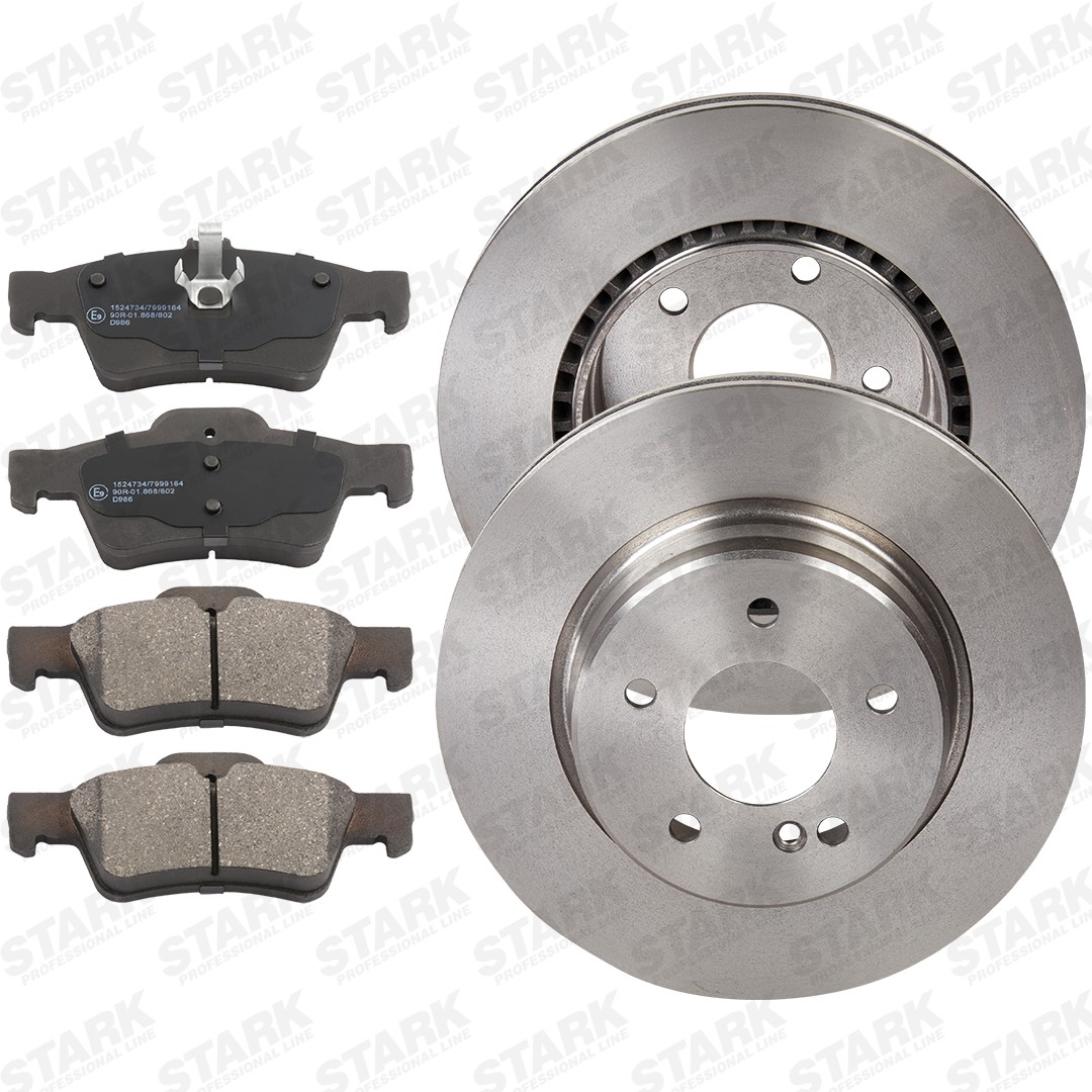 STARK SKBK-10992330: Disques et plaquettes de freins Essieu arrière, Ø: 300mm, ventilé de l'intérieur