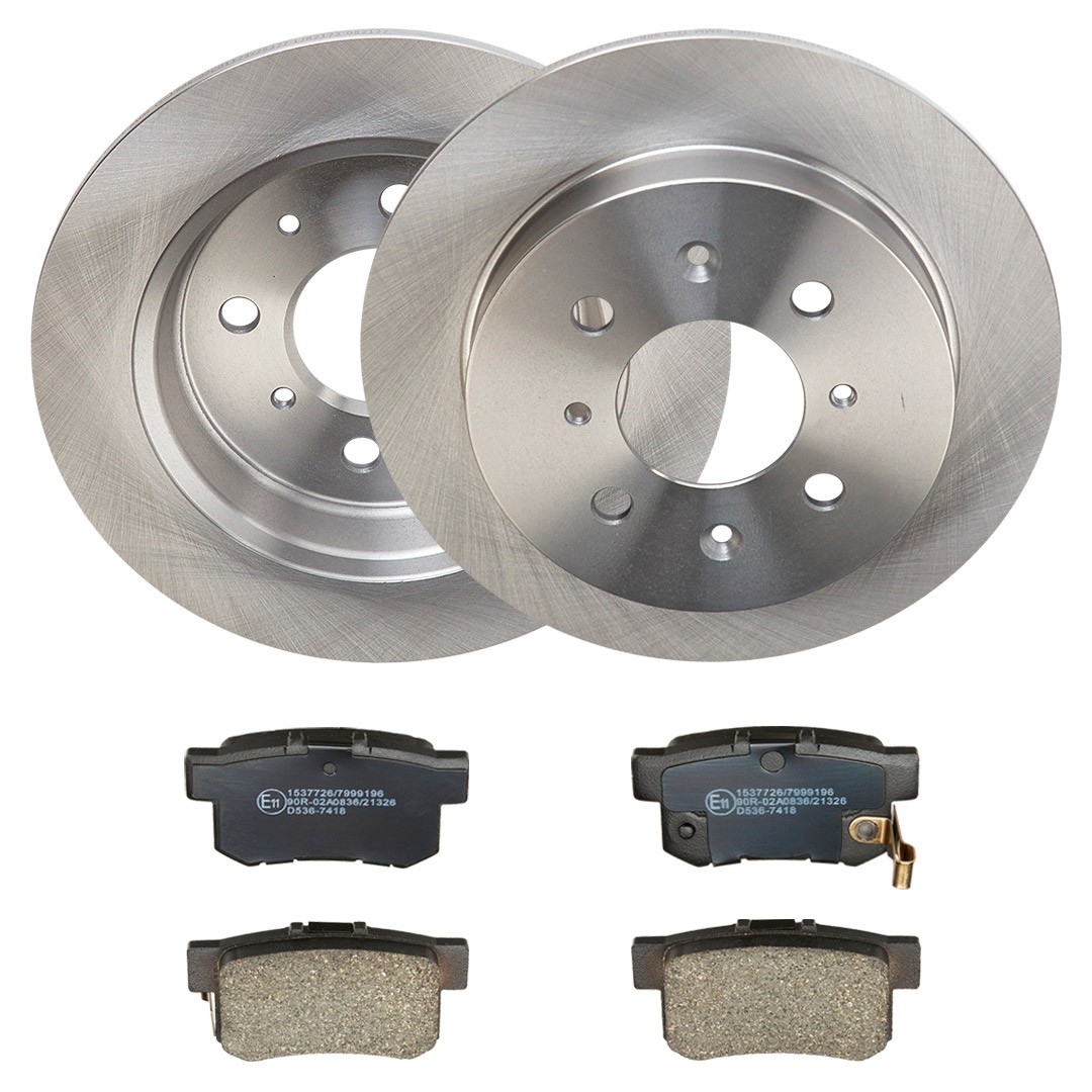 RIDEX 3405B2339: Disques et plaquettes de freins Essieu arrière, Ø: 239,0mm, plein