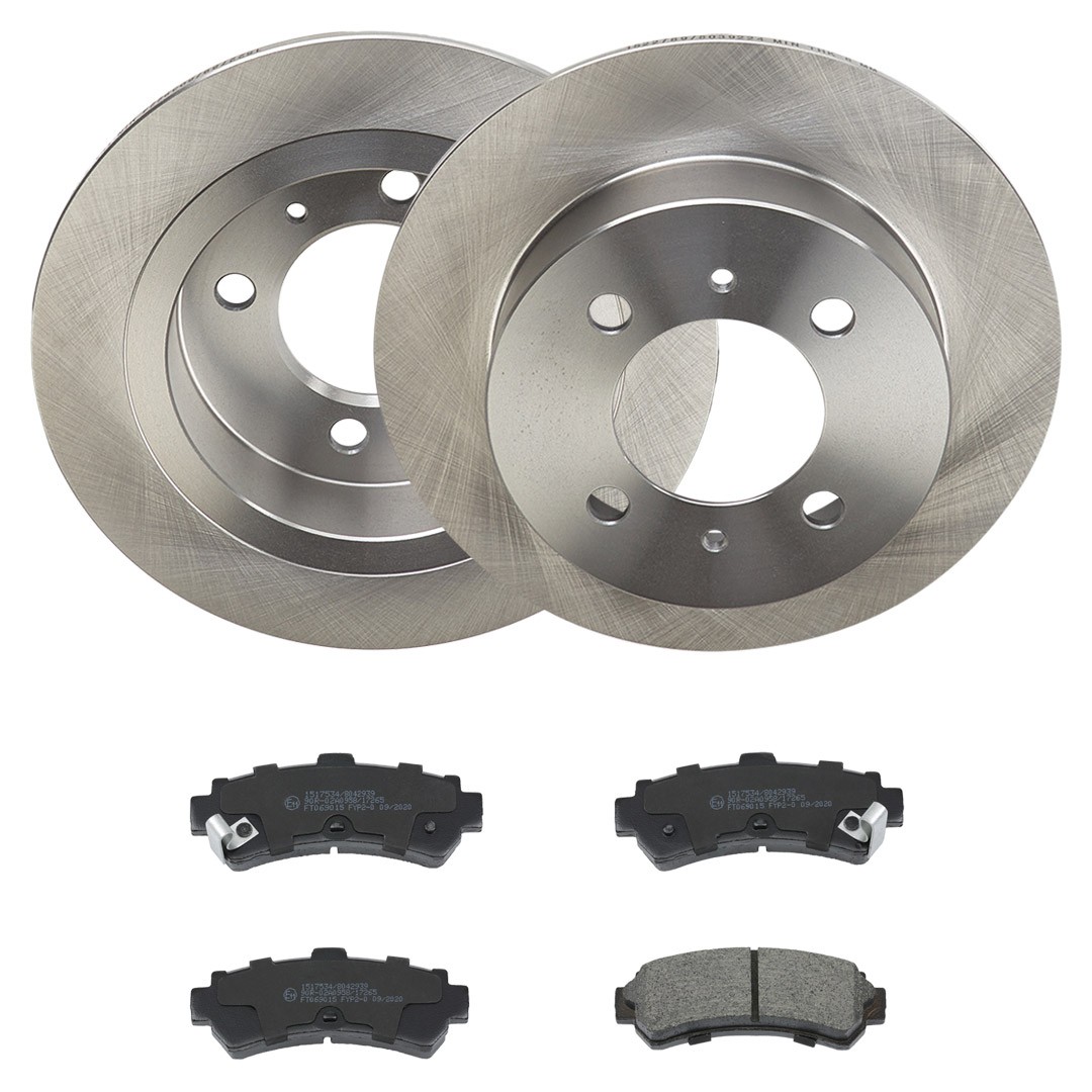 RIDEX 3405B2380: Bremseskiver og klodser bagaksel, Ø: 234mm, fuldstændigt