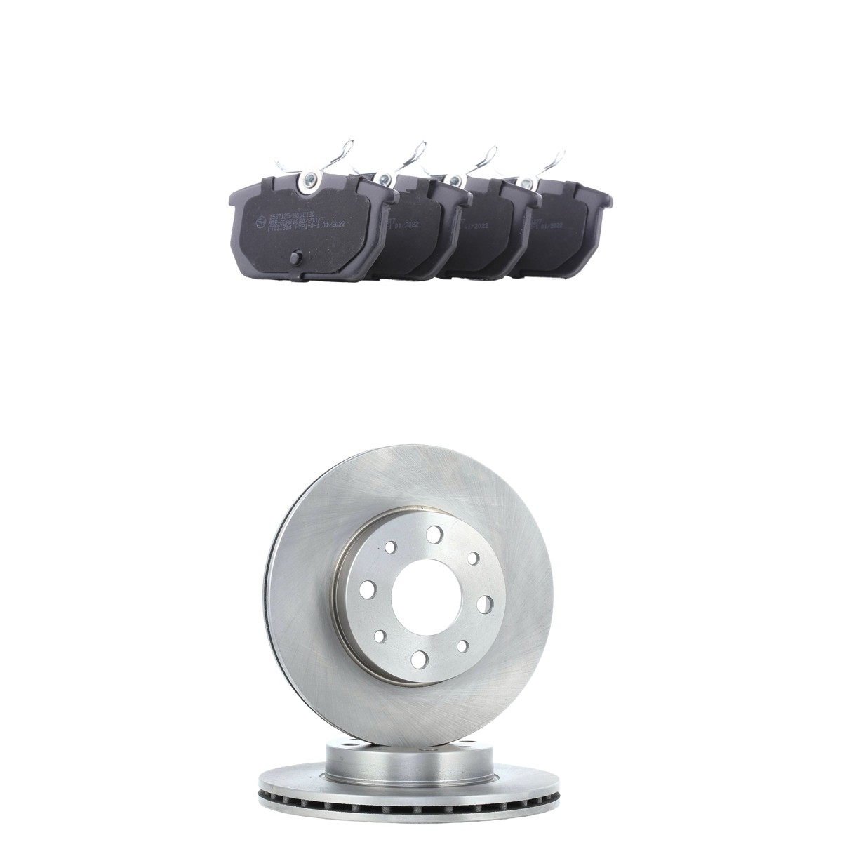 RIDEX 3405B2480: Remschijven en blokken Achteras, Ø: 240,0mm, interne ventilatie