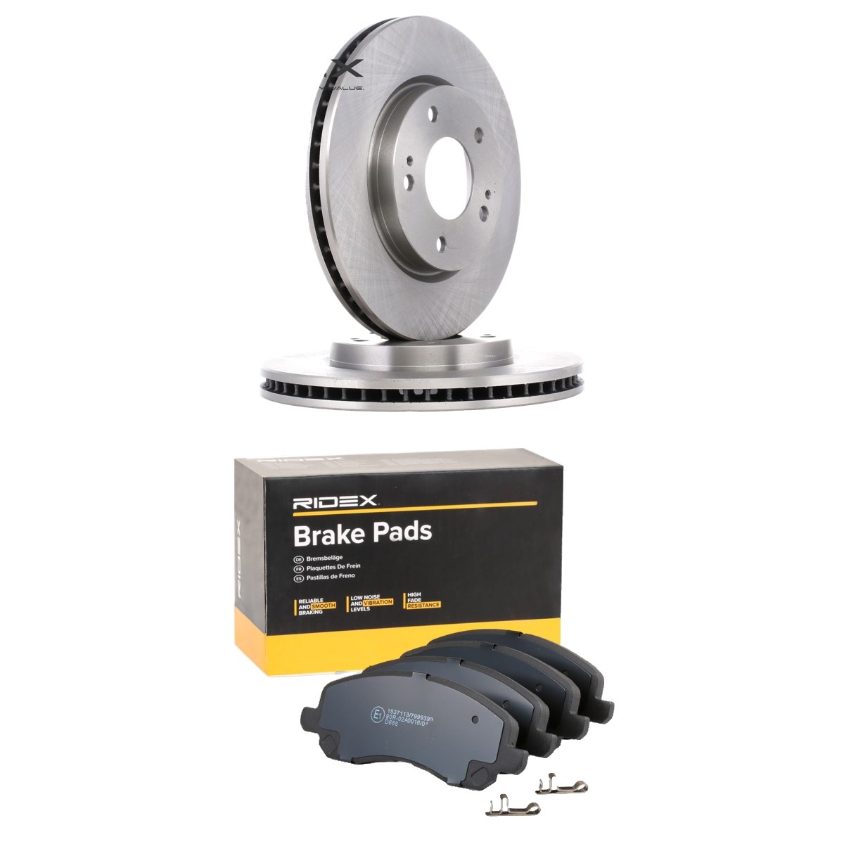 RIDEX 3405B2497: Jarrupalasarja, levyjarru Etuakseli, Ø: 276,0mm, Tuuletettu