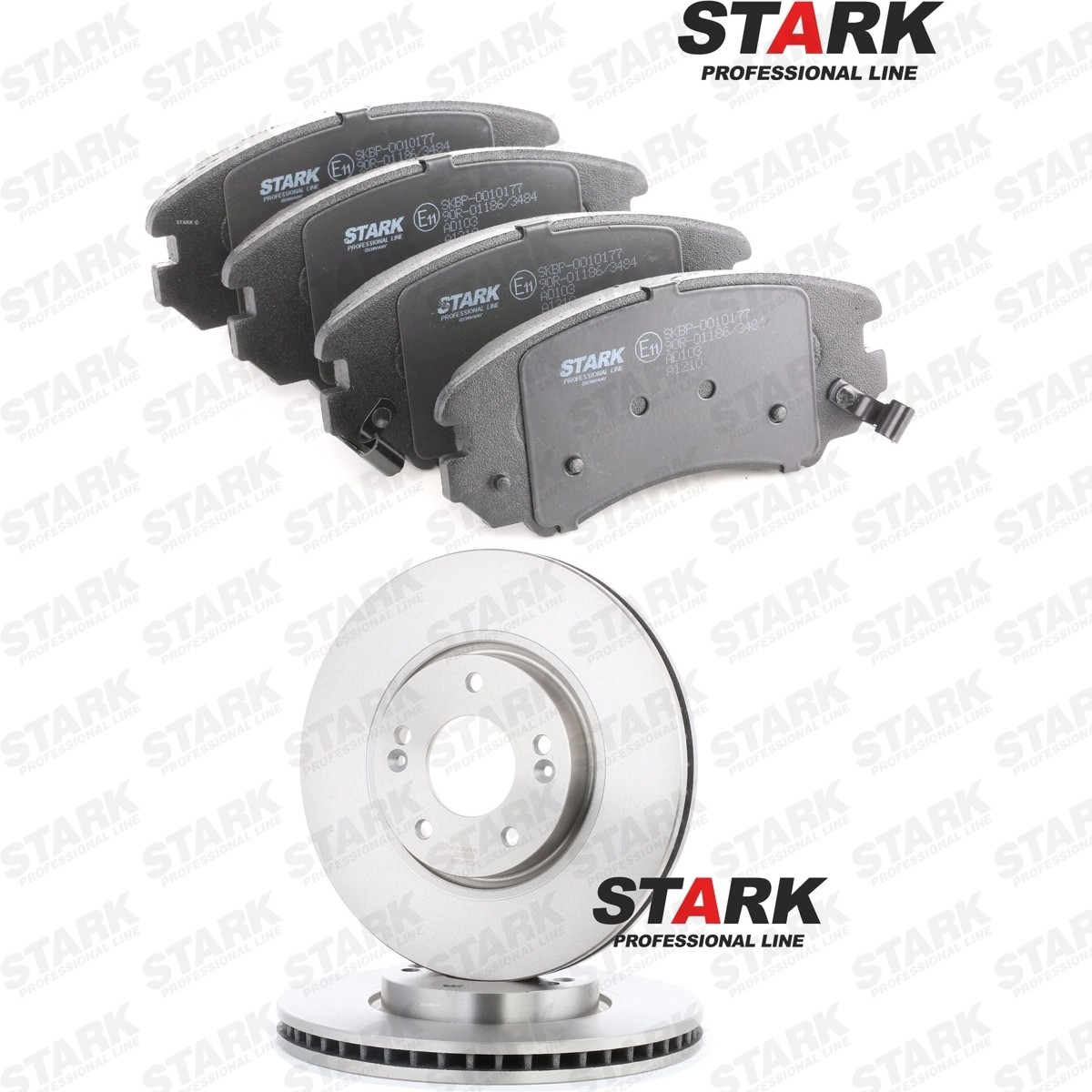 STARK SKBK-10992534: Remschijven en blokken Vooras, Ø: 300,0mm, interne ventilatie