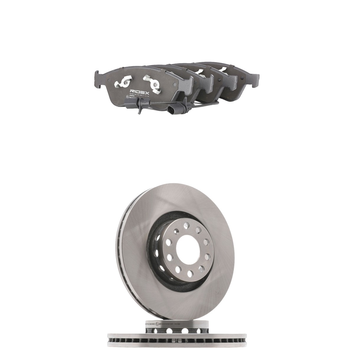 RIDEX 3405B2580: Bromssats, skivbroms framaxel, Ø: 323,0mm, ventilerad