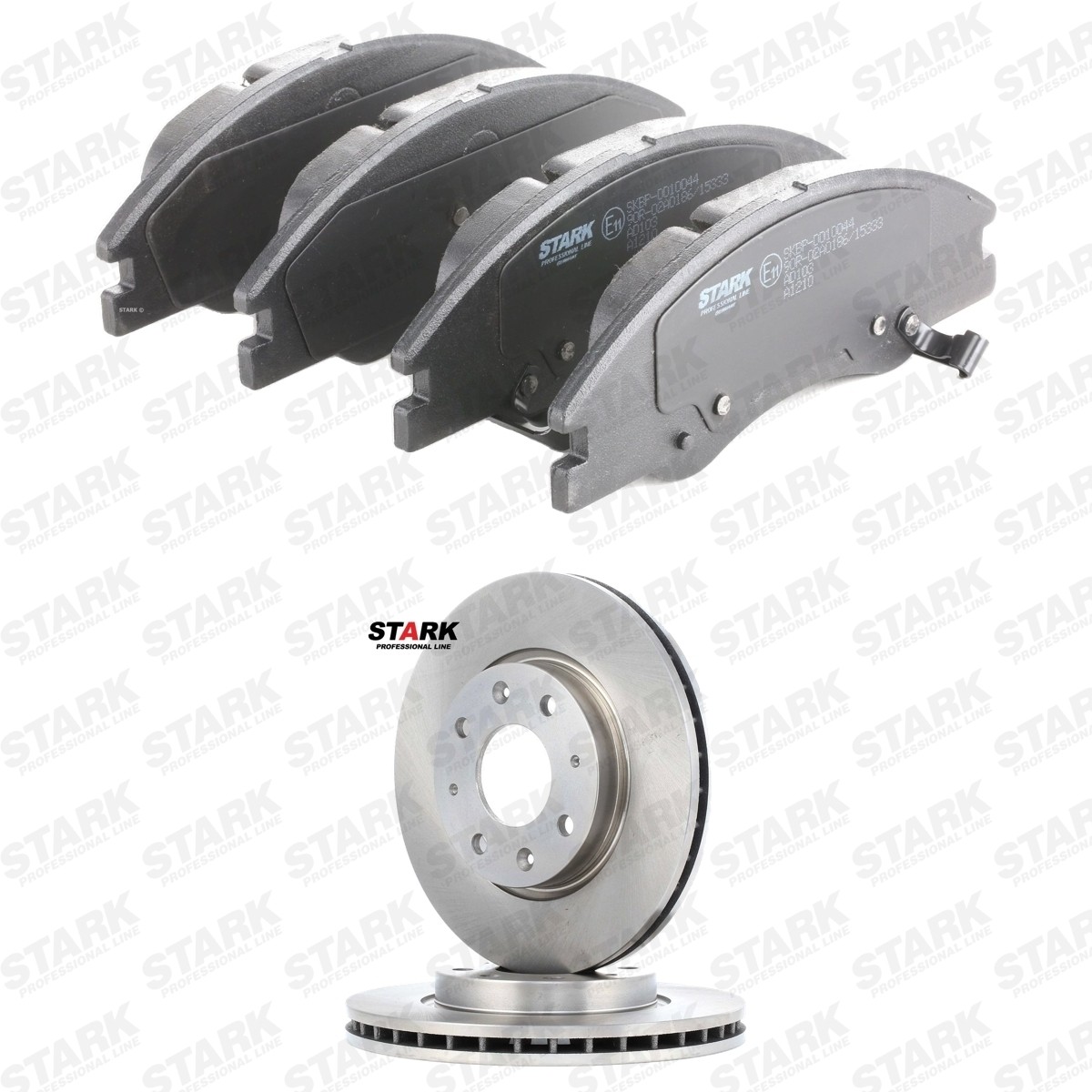 STARK SKBK-10992593: Disques et plaquettes de freins Essieu avant, Ø: 275mm, ventilé de l'intérieur