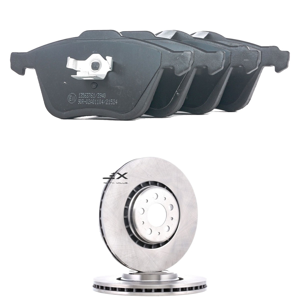 RIDEX 3405B2606: Bremžu komplekts, Disku bremzes Priekšējais tilts, Ø: 336,0mm, ar ārējo ventilāciju