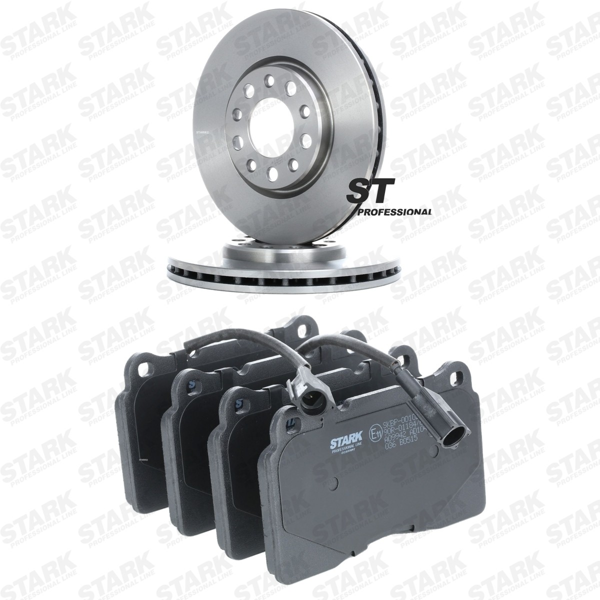 STARK SKBK-10992766: Bremsscheiben und -beläge Vorderachse, Ø: 281,0mm, innenbelüftet