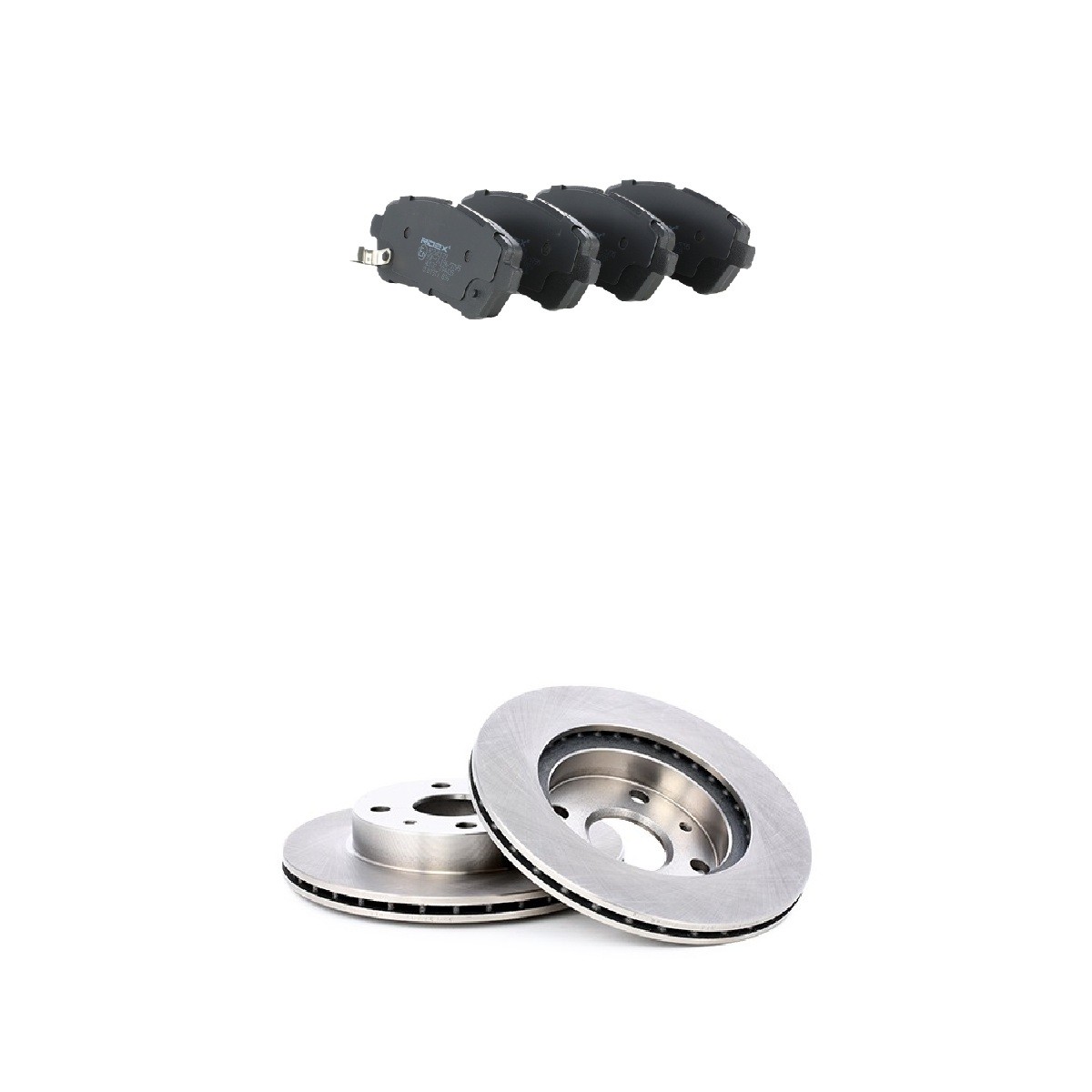 RIDEX 3405B2868: Kit de discos de freno y pastillas Eje delantero, Ø: 234,0mm, ventilación interna