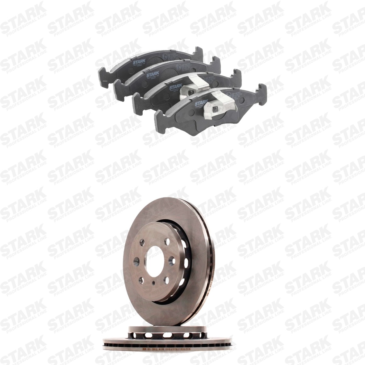 STARK SKBK-10992896: Remschijven en blokken Vooras, Ø: 242mm, interne ventilatie