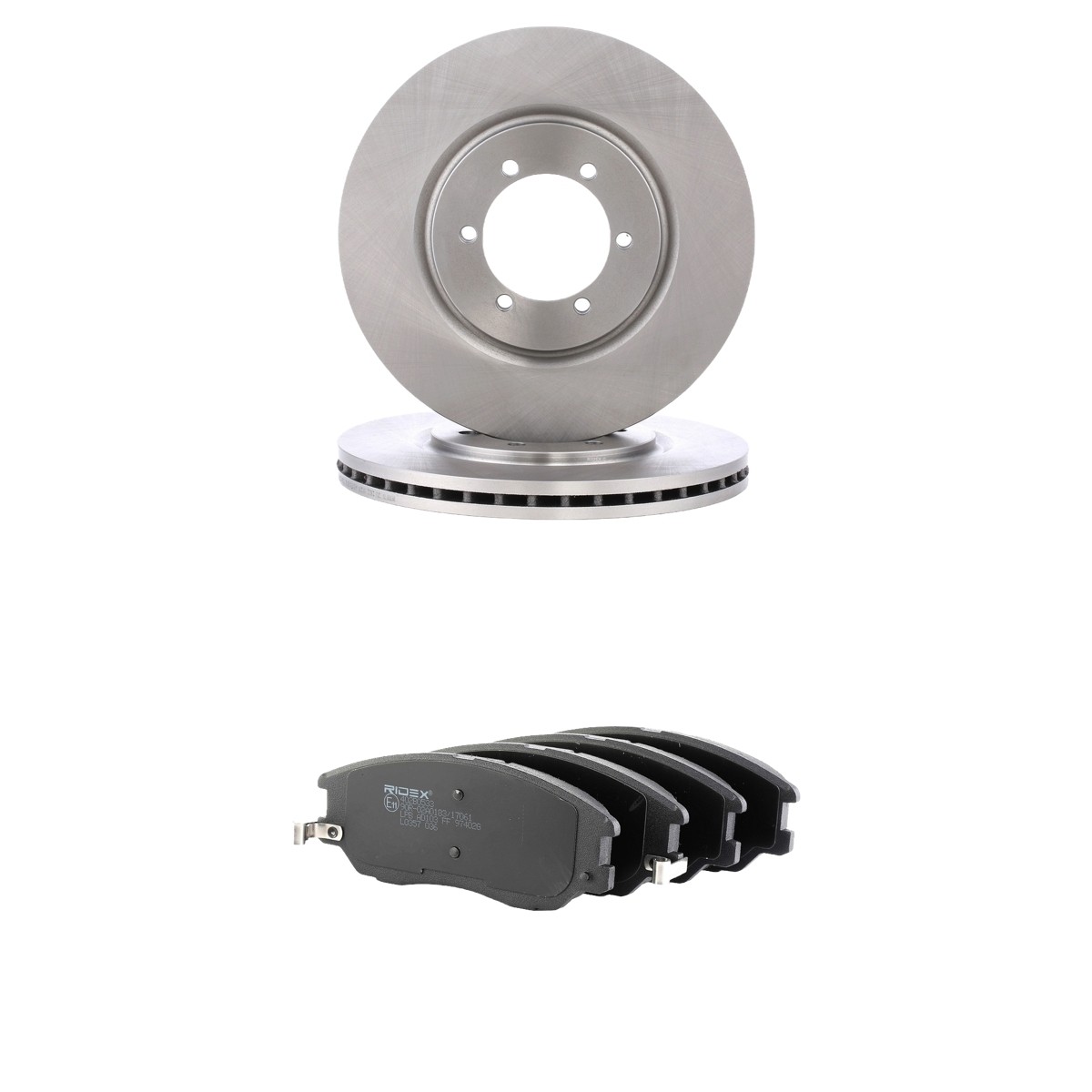 RIDEX 3405B2895: Bremžu komplekts, Disku bremzes Priekšējais tilts, Ø: 294mm, ar iekšējo ventilāciju