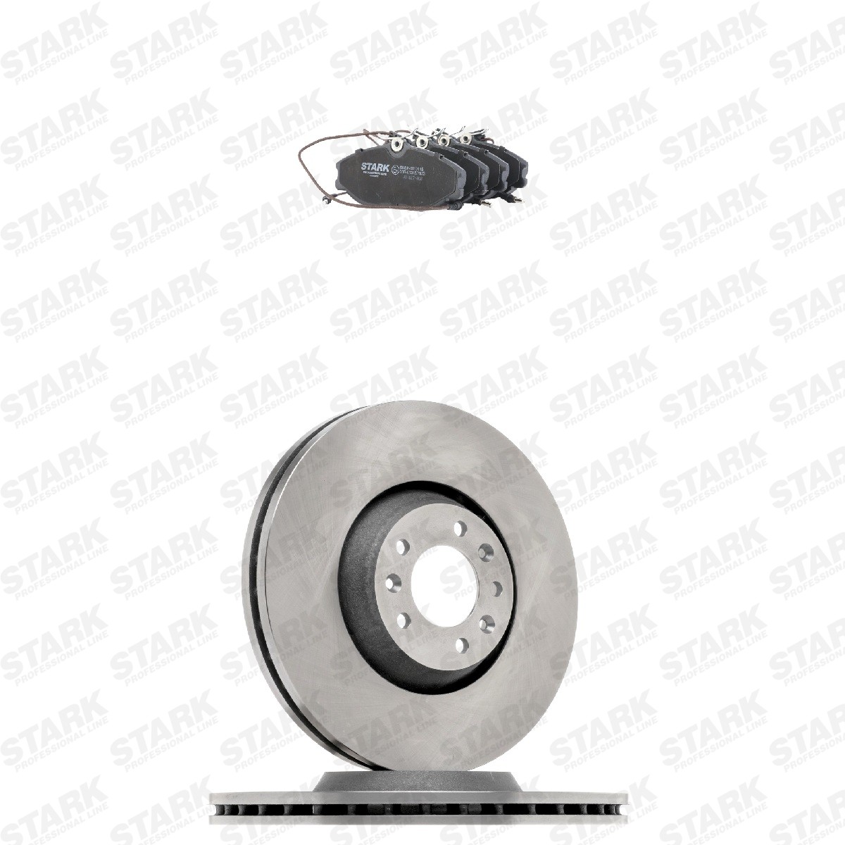 STARK SKBK-10992908: Remschijven en blokken Vooras, Ø: 330mm, interne ventilatie