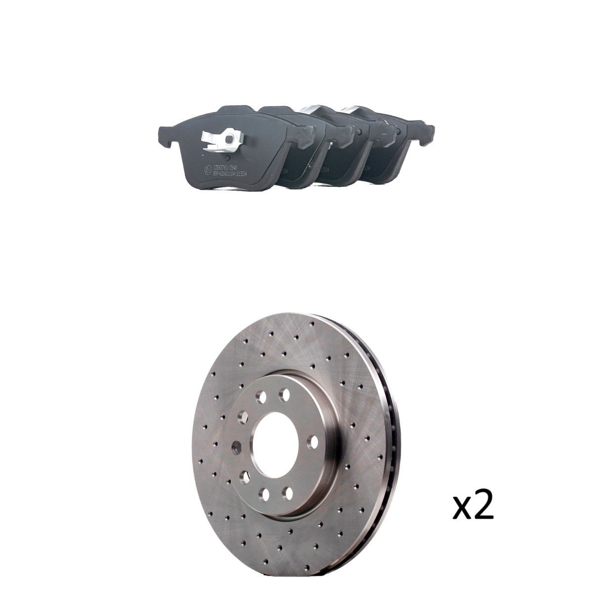 RIDEX 3405B2907: Bromssats, skivbroms framaxel, Ø: 285mm, Hålad/ventilerad invändigt