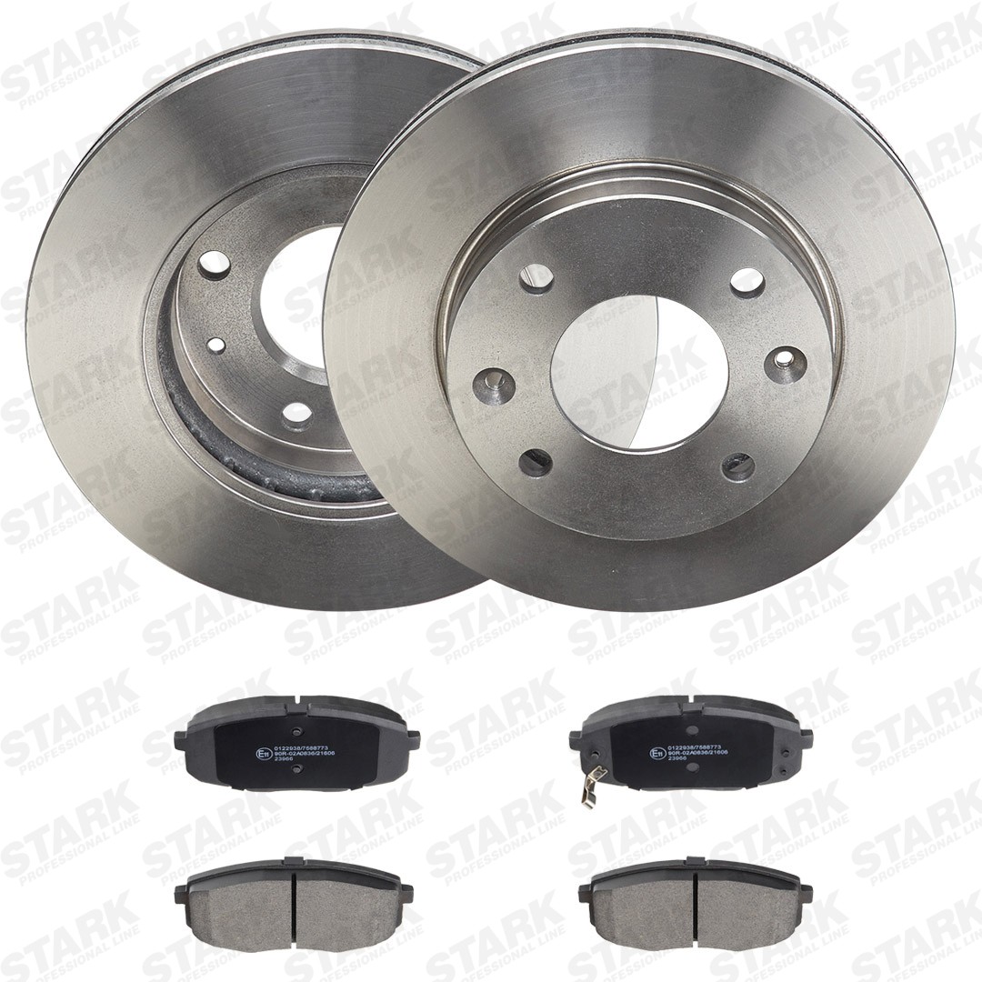 STARK SKBK-10992947: Remschijven en blokken Vooras, Ø: 257mm, Geventileerd