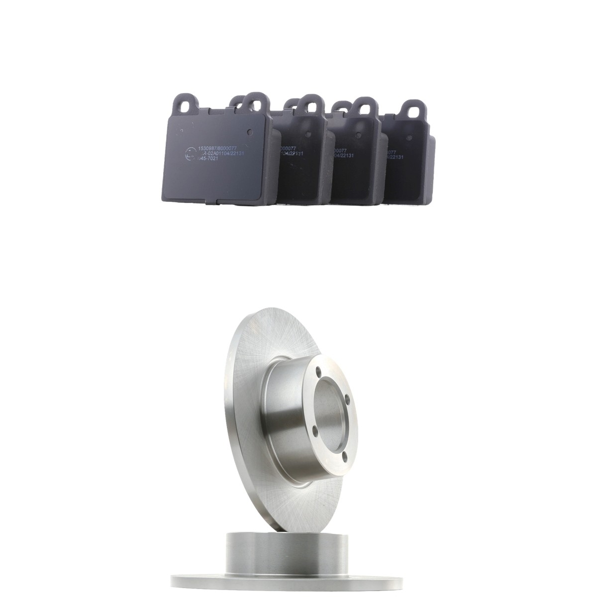 RIDEX 3405B3000: Remschijven en blokken Vooras, Ø: 238,0mm, volledig