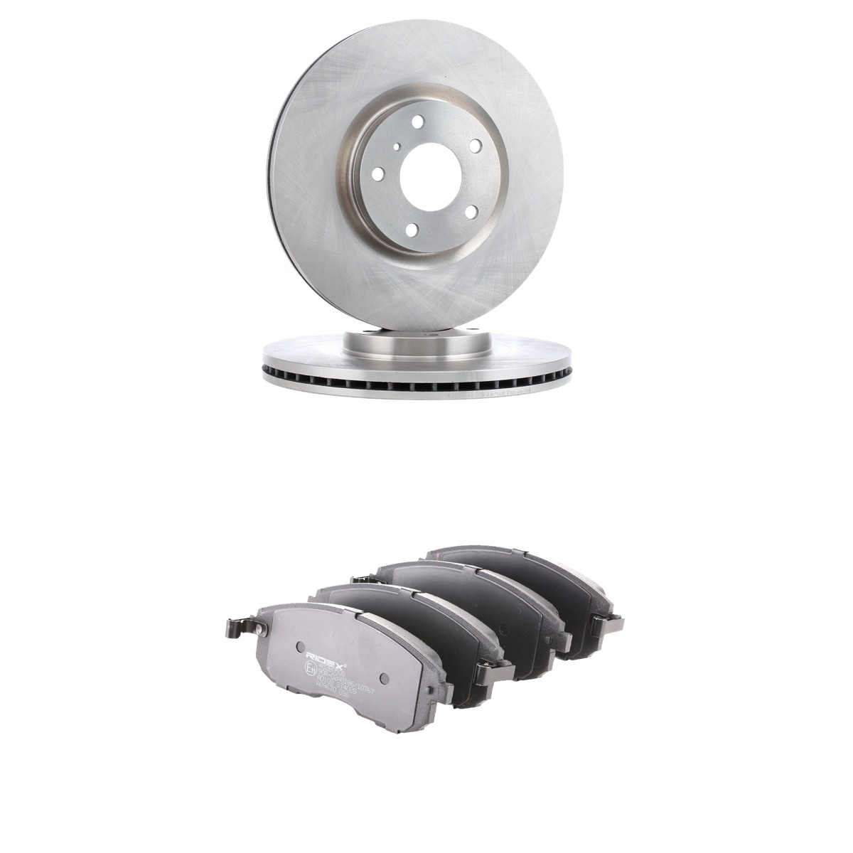 RIDEX 3405B3026: Disques et plaquettes de freins Essieu avant, Ø: 320mm, ventilé de l'intérieur