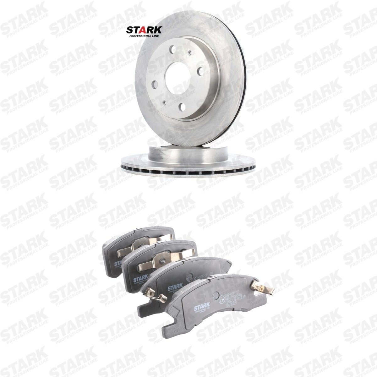 STARK SKBK-10993146: Kit de discos de freno y pastillas Eje delantero, Ø: 234,0mm, ventilado