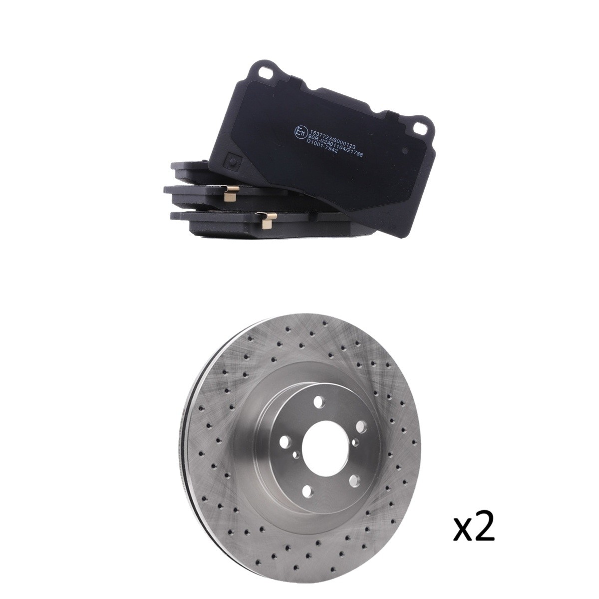 RIDEX 3405B3148: Bremsscheiben und -beläge Vorderachse, Ø: 293mm, gelocht/innenbel.
