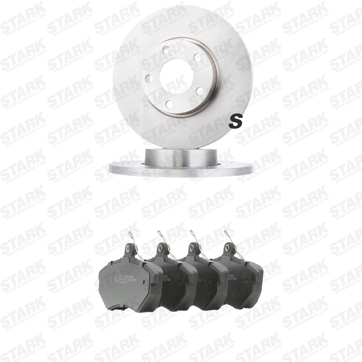 STARK SKBK-10993178: Bremseskiver og klodser foraksel, Ø: 288,0mm, fuldstændigt