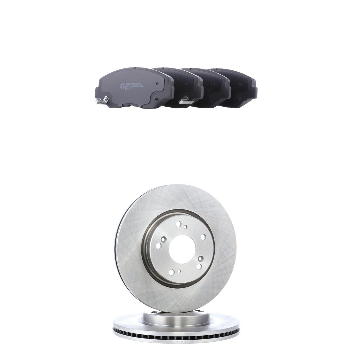 RIDEX 3405B3192: Bromssats, skivbroms framaxel, Ø: 293mm, ventilerad invändigt, med limfolie