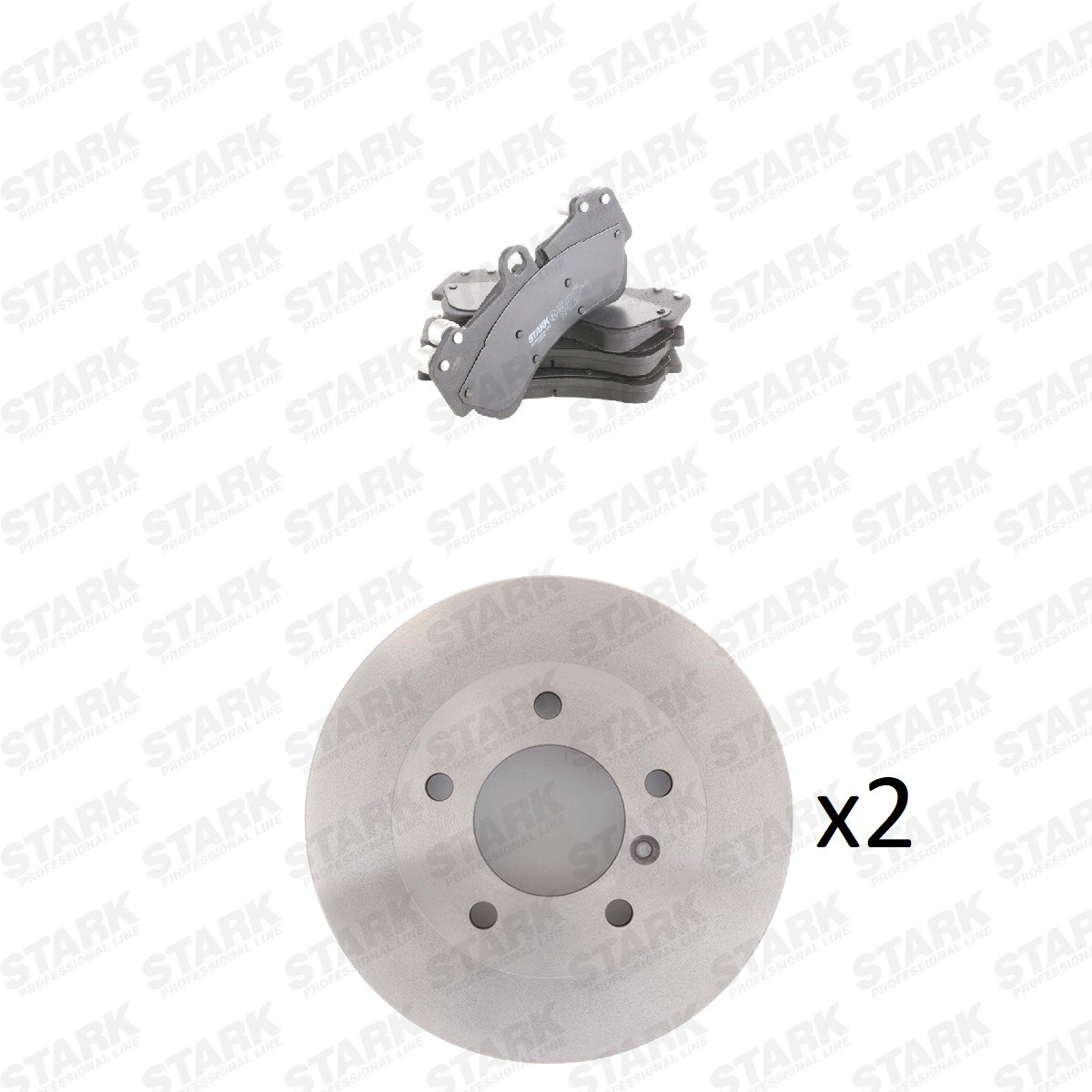 STARK SKBK-10993238: Bremsscheiben und -beläge Vorderachse, Ø: 303,0mm, voll