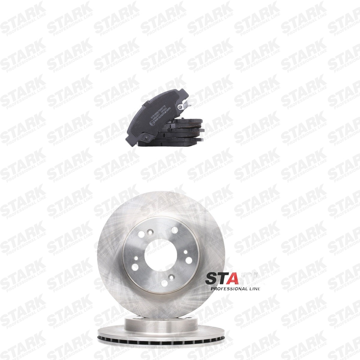 STARK SKBK-10993242: Bromssats, skivbroms framaxel, Ø: 262,0mm, ventilerad invändigt