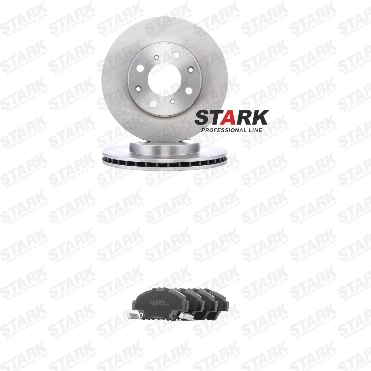 STARK SKBK-10993258: Bromssats, skivbroms framaxel, Ø: 240,0mm, ventilerad invändigt