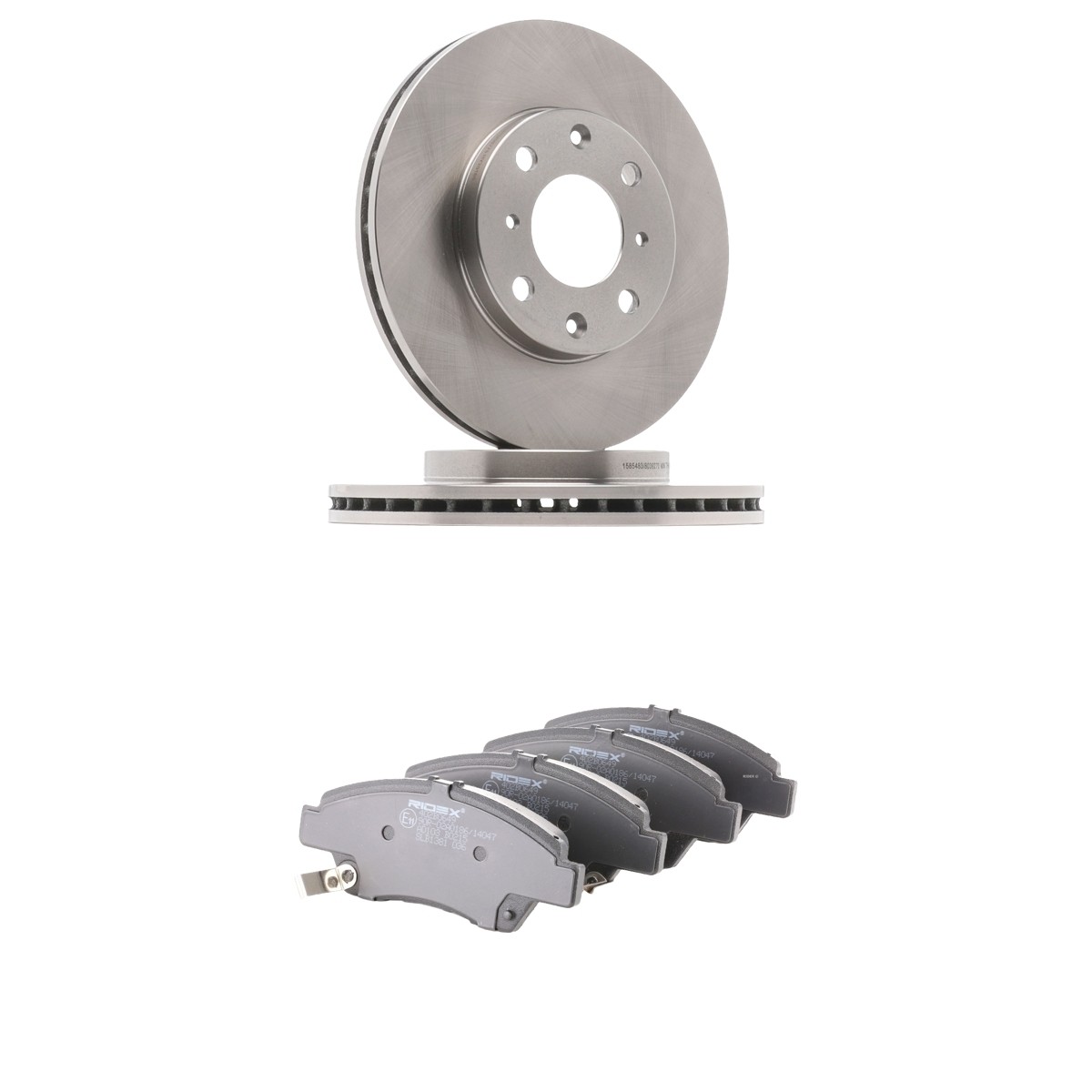 RIDEX 3405B3255: Bromssats, skivbroms framaxel, Ø: 240,0mm, ventilerad invändigt