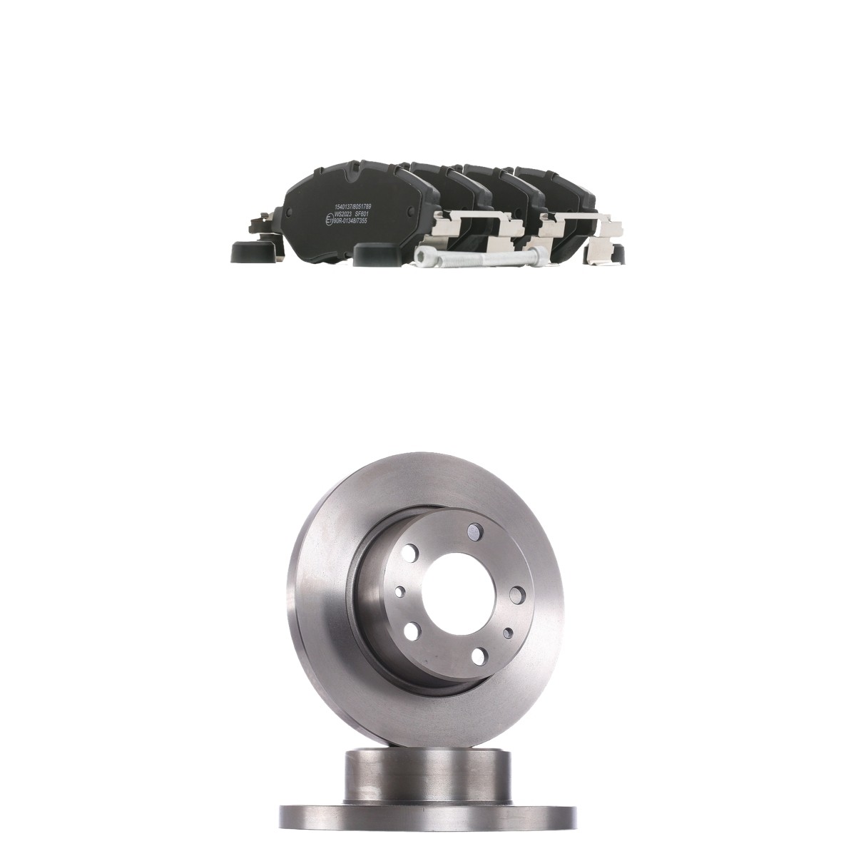 RIDEX 3405B3267: Bremseskiver og klodser foraksel, Ø: 276mm, fuldstændigt