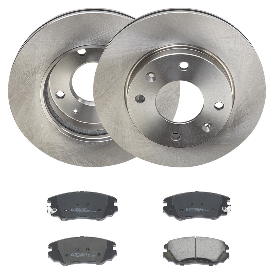 RIDEX 3405B3274: Bremžu komplekts, Disku bremzes Priekšējais tilts, Ø: 257mm, ventilējams