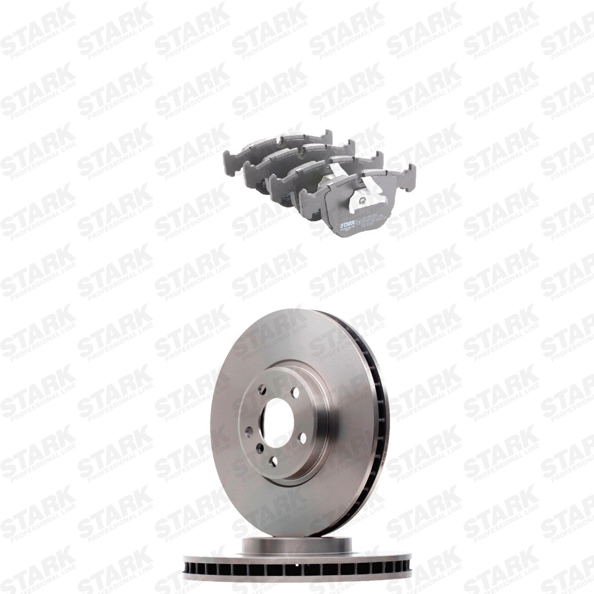 STARK SKBK-10993286: Kit de discos de freno y pastillas Eje delantero, Ø: 356mm, ventilación interna