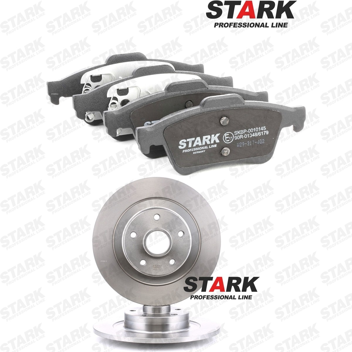 STARK SKBK-10993308: Bromssats, skivbroms Bakaxel, Ø: 300mm, full